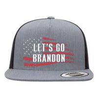 Lets Go Brandon LetS Go Brandon Usa Flag Flat Bill Trucker Hat