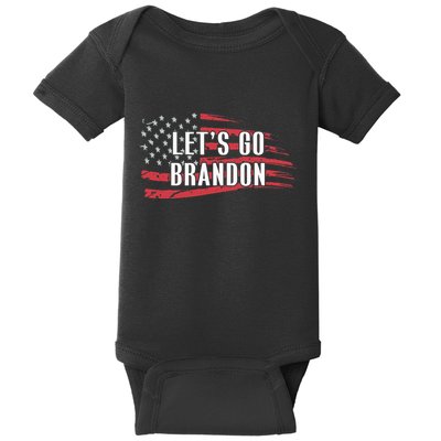 Lets Go Brandon LetS Go Brandon Usa Flag Baby Bodysuit