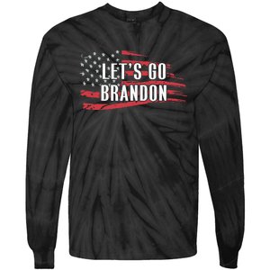 Lets Go Brandon LetS Go Brandon Usa Flag Tie-Dye Long Sleeve Shirt