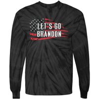 Lets Go Brandon LetS Go Brandon Usa Flag Tie-Dye Long Sleeve Shirt