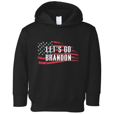 Lets Go Brandon LetS Go Brandon Usa Flag Toddler Hoodie