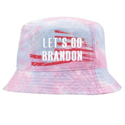 Lets Go Brandon LetS Go Brandon Usa Flag Tie-Dyed Bucket Hat