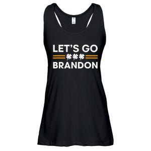 Lets Go Brandon Funny St Patrick's Day Irish Shamrock Ladies Essential Flowy Tank