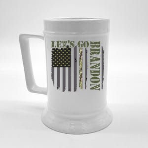 LetS Go Branson Retro Brandon Flag Us Camouflage Army Great Gift Beer Stein