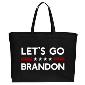 Let’S Go Brandon Conservative Us Flag Gift Cotton Canvas Jumbo Tote