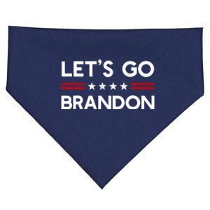 Let’S Go Brandon Conservative Us Flag Gift USA-Made Doggie Bandana