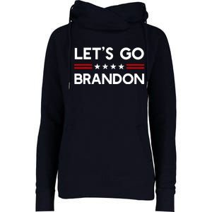 Let’S Go Brandon Conservative Us Flag Gift Womens Funnel Neck Pullover Hood