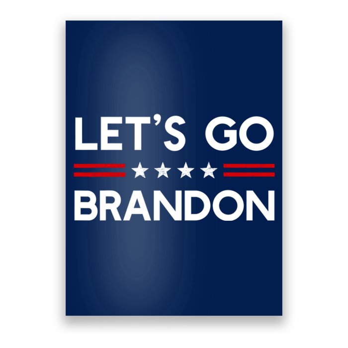 Let’S Go Brandon Conservative Us Flag Gift Poster