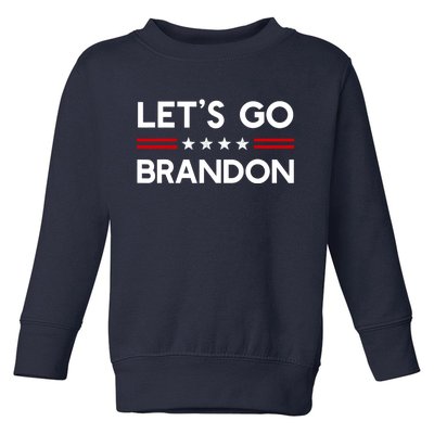 Let’S Go Brandon Conservative Us Flag Gift Toddler Sweatshirt