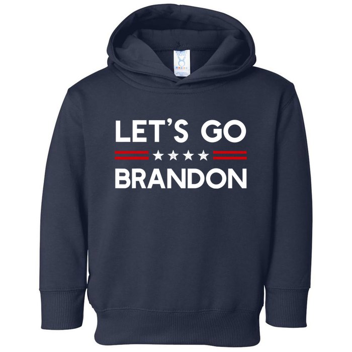 Let’S Go Brandon Conservative Us Flag Gift Toddler Hoodie