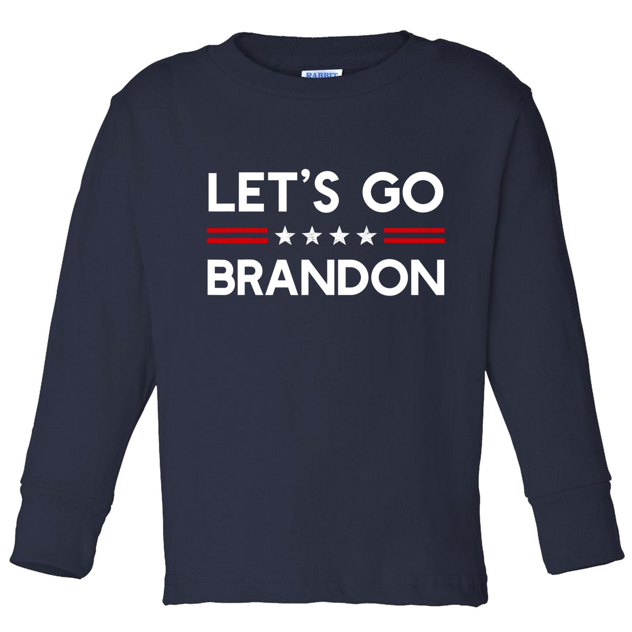 Let’S Go Brandon Conservative Us Flag Gift Toddler Long Sleeve Shirt