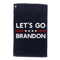 Let’S Go Brandon Conservative Us Flag Gift Platinum Collection Golf Towel