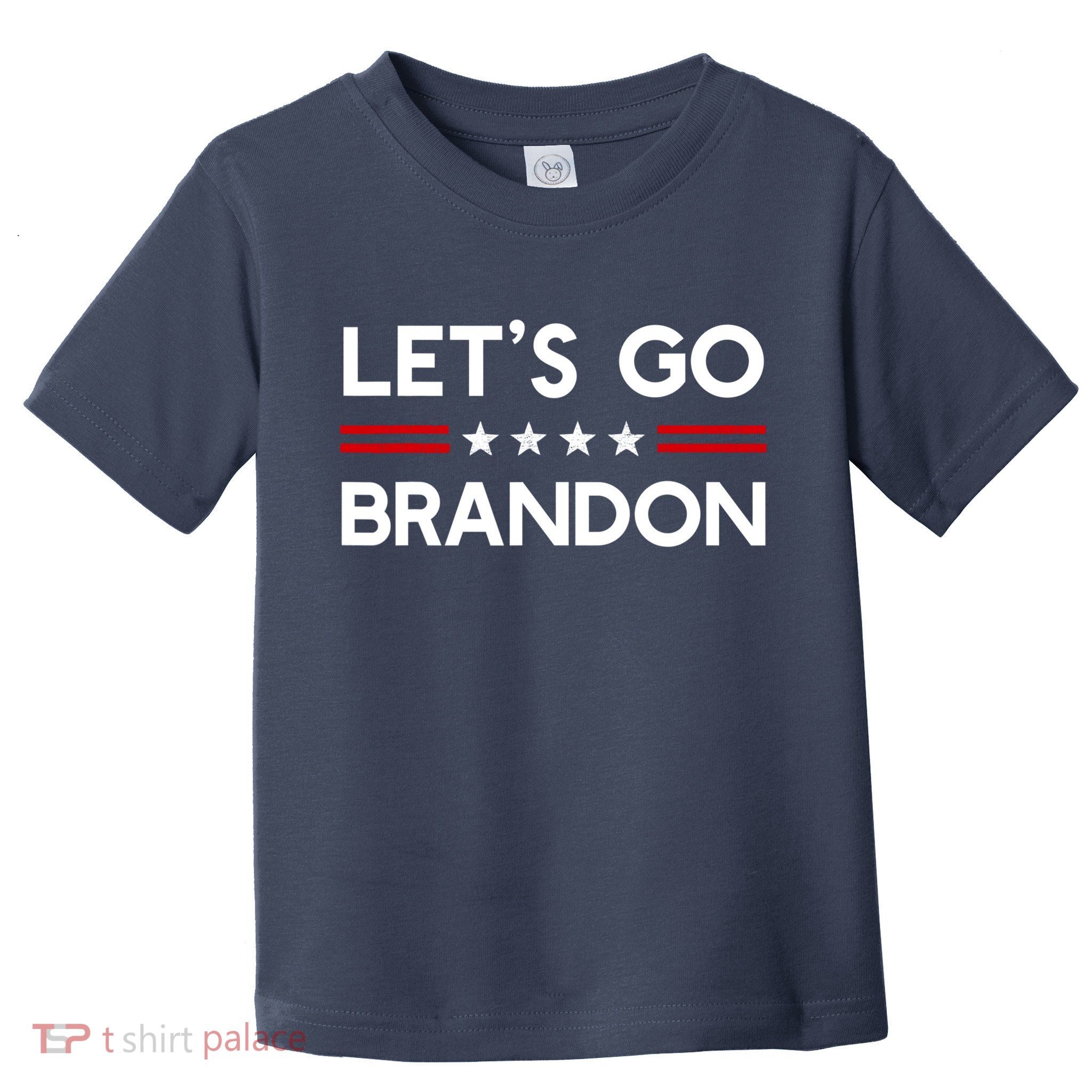 Let’S Go Brandon Conservative Us Flag Gift Toddler T-Shirt
