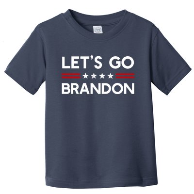 Let’S Go Brandon Conservative Us Flag Gift Toddler T-Shirt