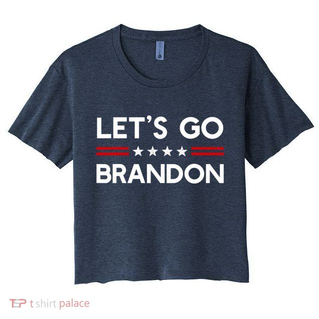 Let’S Go Brandon Conservative Us Flag Gift Crop Top