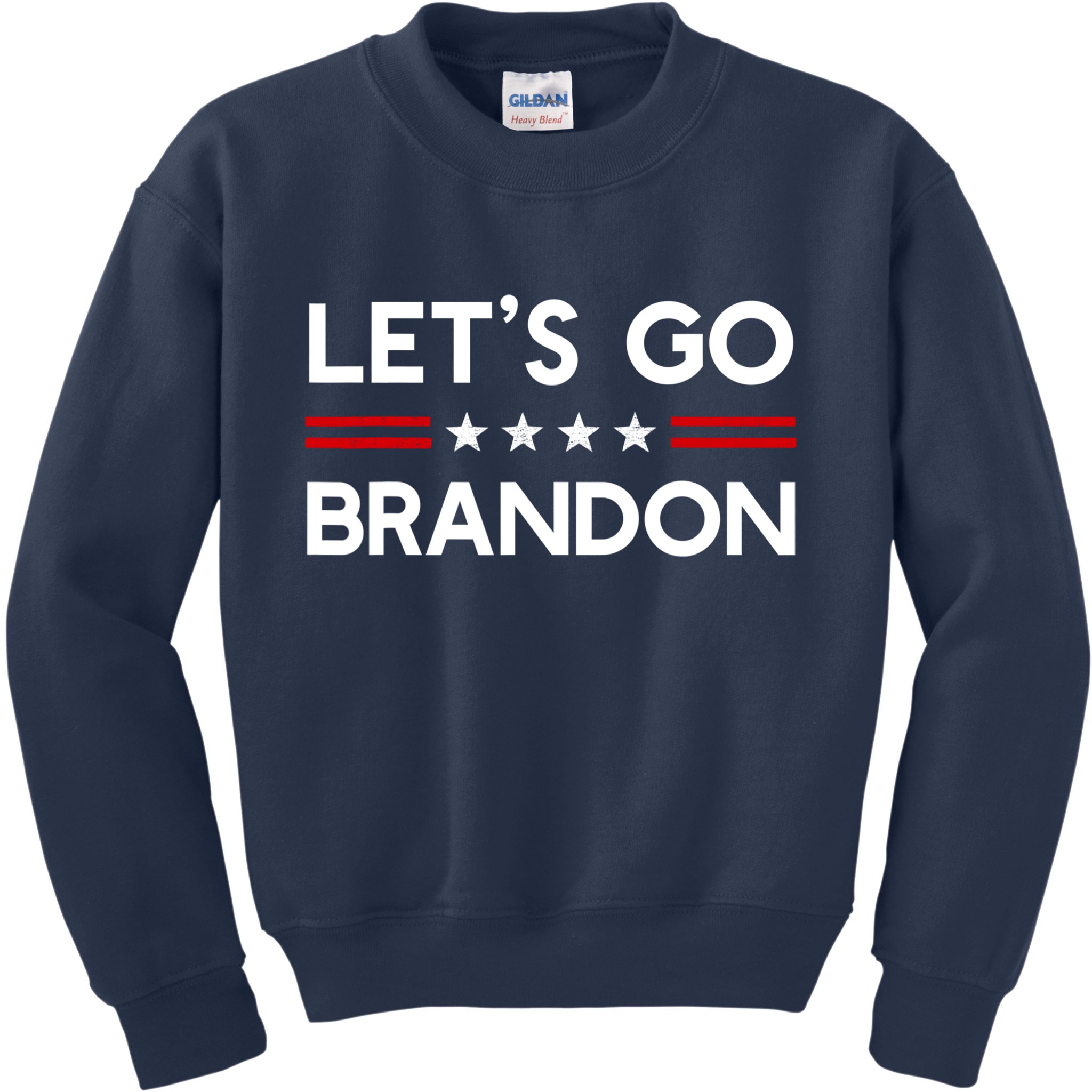 Let’S Go Brandon Conservative Us Flag Gift Kids Sweatshirt
