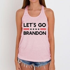 Let’S Go Brandon Conservative Us Flag Gift Women's Knotted Racerback Tank