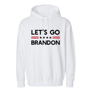 Let’S Go Brandon Conservative Us Flag Gift Garment-Dyed Fleece Hoodie