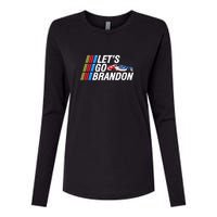 Let's Go Brandon Auto Racing Womens Cotton Relaxed Long Sleeve T-Shirt