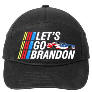 Let's Go Brandon Auto Racing 7-Panel Snapback Hat