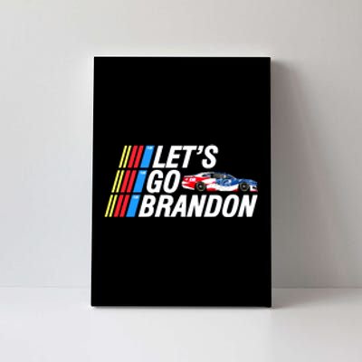 Let's Go Brandon Auto Racing Canvas