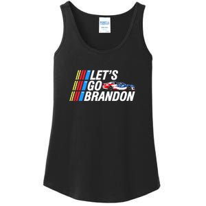 Let's Go Brandon Auto Racing Ladies Essential Tank