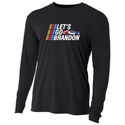 Let's Go Brandon Auto Racing Cooling Performance Long Sleeve Crew