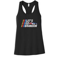 Let's Go Brandon Auto Racing Women's Racerback Tank