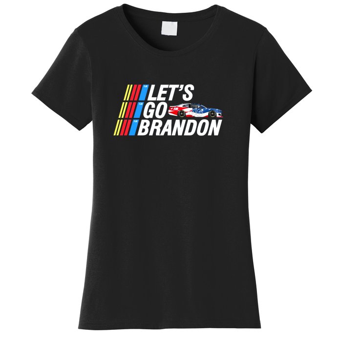 Let's Go Brandon Auto Racing Women's T-Shirt