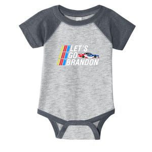 Let's Go Brandon Auto Racing Infant Baby Jersey Bodysuit