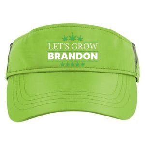 Lets Grow Brandon Marijuana Cannabis Funny Dank Brandon Adult Drive Performance Visor