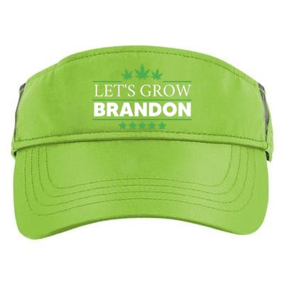 Lets Grow Brandon Marijuana Cannabis Funny Dank Brandon Adult Drive Performance Visor