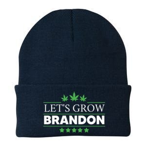 Lets Grow Brandon Marijuana Cannabis Funny Dank Brandon Knit Cap Winter Beanie