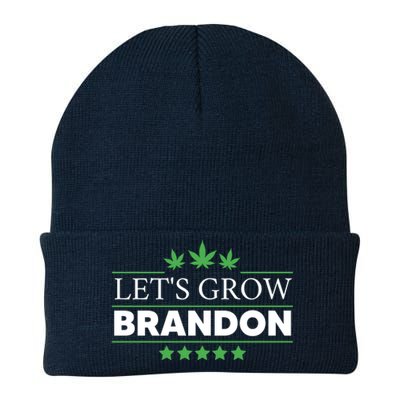 Lets Grow Brandon Marijuana Cannabis Funny Dank Brandon Knit Cap Winter Beanie