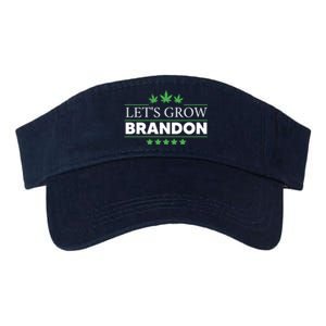 Lets Grow Brandon Marijuana Cannabis Funny Dank Brandon Valucap Bio-Washed Visor