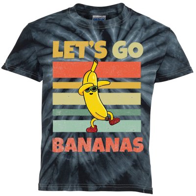 Lets Go Banana Bananas Kids Funny Kids Tie-Dye T-Shirt