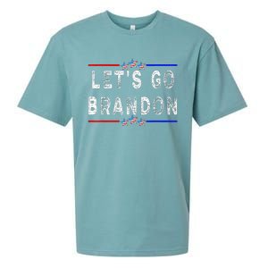 Lets Go Brandon Joe Biden Chant Funny Biden Political Sueded Cloud Jersey T-Shirt