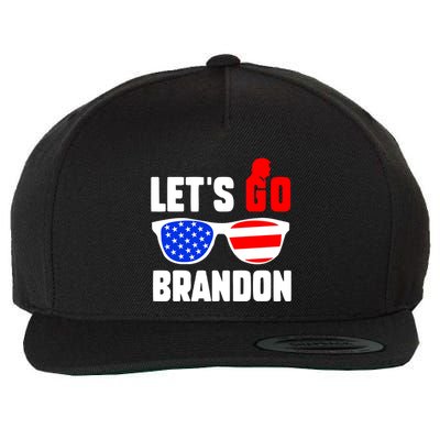 Let's Go Brandon USA Sunglasses Trump Flag LGB FJB Wool Snapback Cap