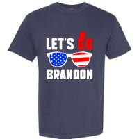 Let's Go Brandon USA Sunglasses Trump Flag LGB FJB Garment-Dyed Heavyweight T-Shirt