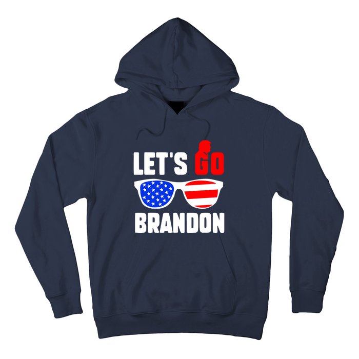 Let's Go Brandon USA Sunglasses Trump Flag LGB FJB Hoodie