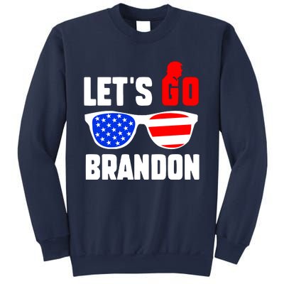 Let's Go Brandon USA Sunglasses Trump Flag LGB FJB Sweatshirt