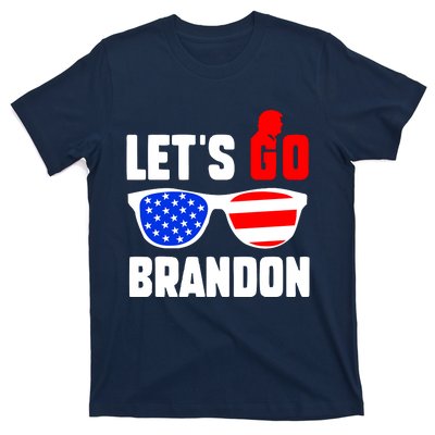 Let's Go Brandon USA Sunglasses Trump Flag LGB FJB T-Shirt