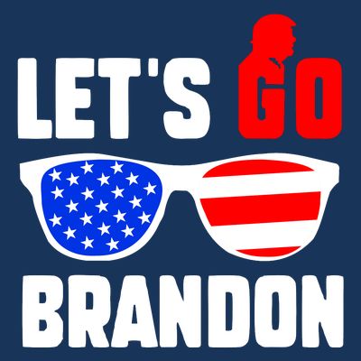 Let's Go Brandon USA Sunglasses Trump Flag LGB FJB T-Shirt