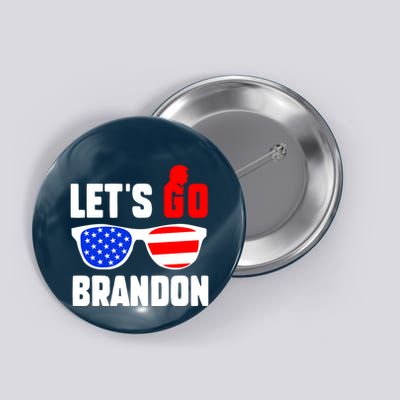 Let's Go Brandon USA Sunglasses Trump Flag LGB FJB Button