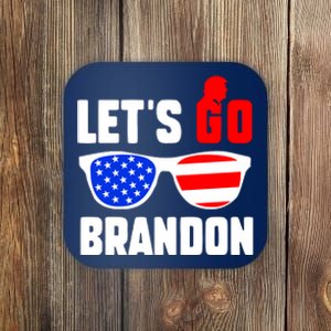 Let's Go Brandon USA Sunglasses Trump Flag LGB FJB Coaster