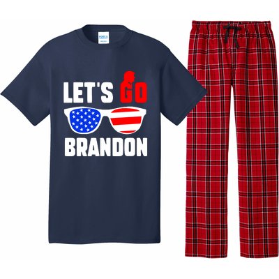 Let's Go Brandon USA Sunglasses Trump Flag LGB FJB Pajama Set