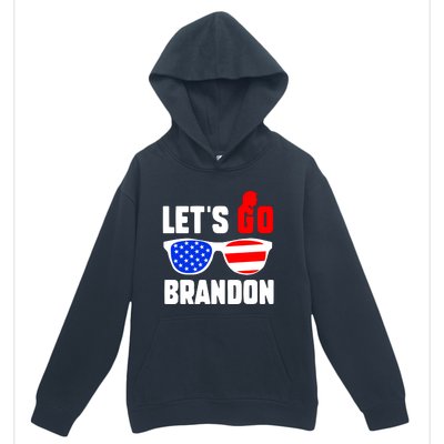 Let's Go Brandon USA Sunglasses Trump Flag LGB FJB Urban Pullover Hoodie