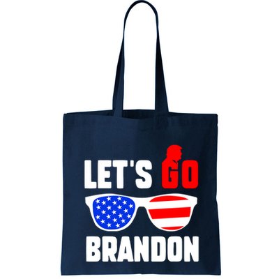 Let's Go Brandon USA Sunglasses Trump Flag LGB FJB Bag