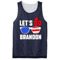 Let's Go Brandon USA Sunglasses Trump Flag LGB FJB Mesh Reversible Basketball Jersey Tank