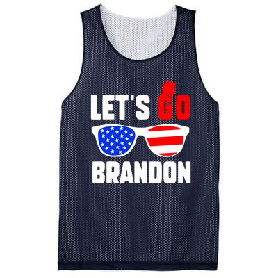 Let's Go Brandon USA Sunglasses Trump Flag LGB FJB Mesh Reversible Basketball Jersey Tank